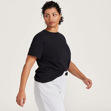 Allbirds Allgood Bomull T-skjorte Dame Svarte | NO4744QZ