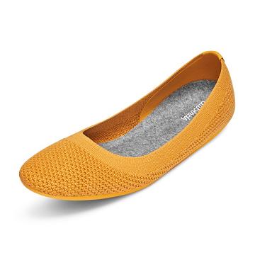 Allbirds Tree Breezers Flate Sko Dame Gul | NO4667QZ