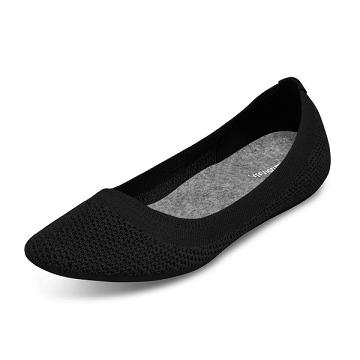 Allbirds Tree Breezers Flate Sko Dame Svarte | NO4677HK