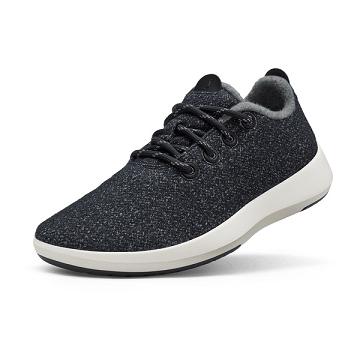 Allbirds Ull Mizzles Joggesko Herre Hvite Svarte | NO4051AP