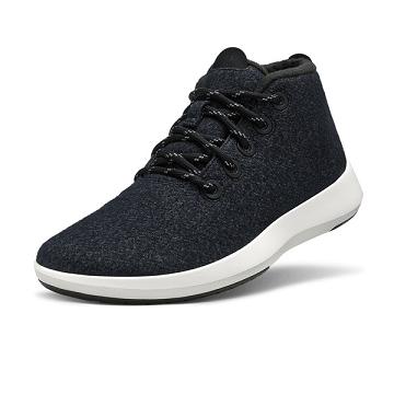 Allbirds Ull Runner-up Mizzles Joggesko Dame Svarte Hvite | NO4434NB